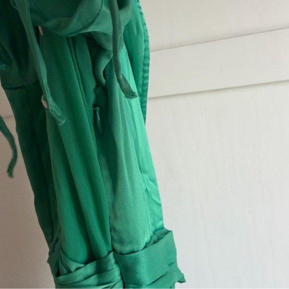 Free People Cooper Maxi Dress Lace Detail Verdis Green Sz 8 - Picture 12 of 12